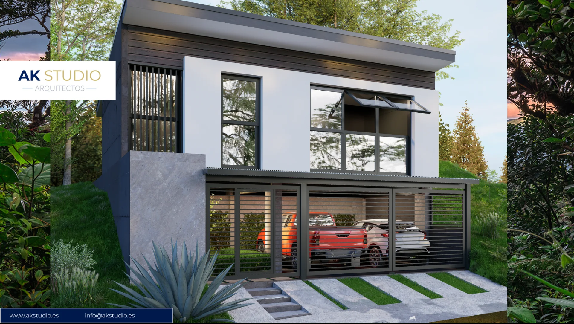 Modern mountain home in Costa Rica