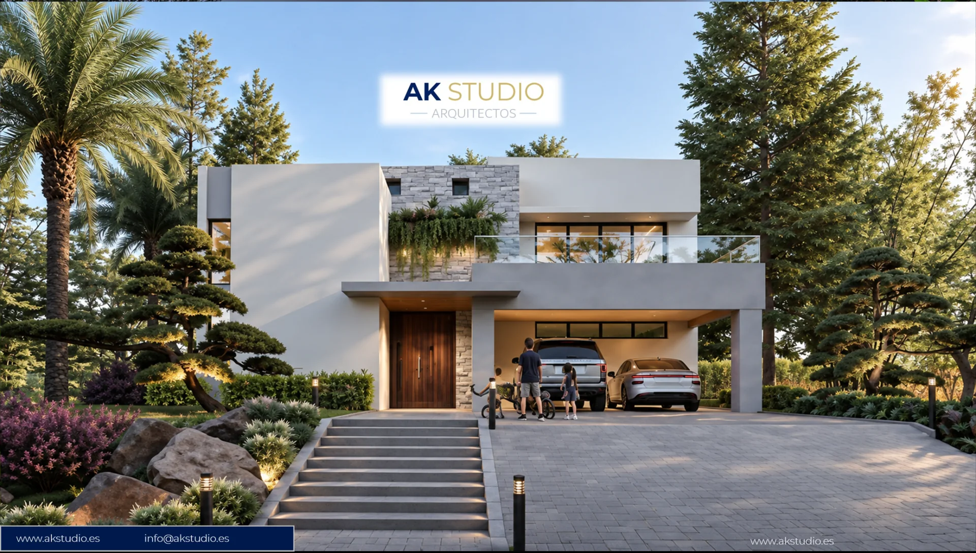 Vista adicional del mismo proyecto residencial moderno
